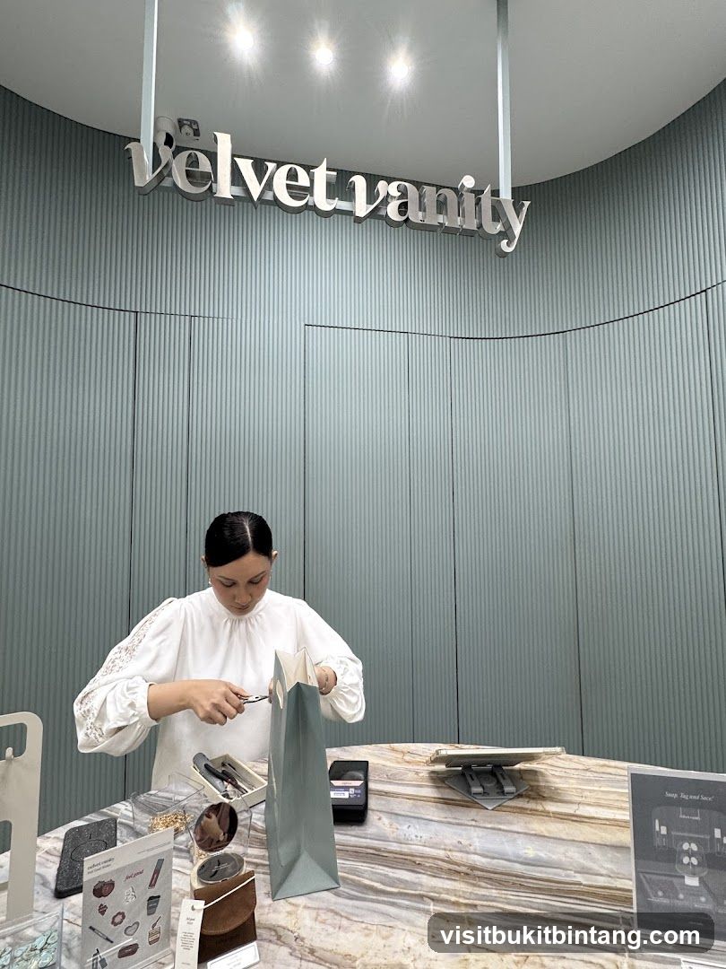 Velvet Vanity Counter