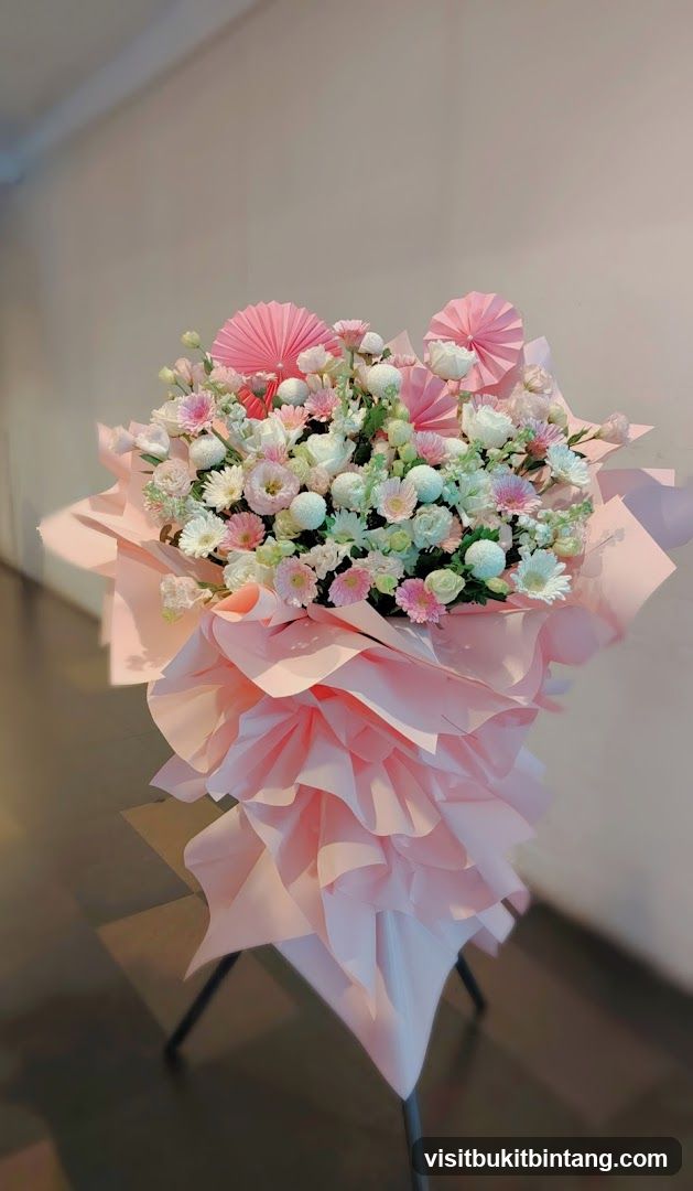 Pink Floral Bouquet Display