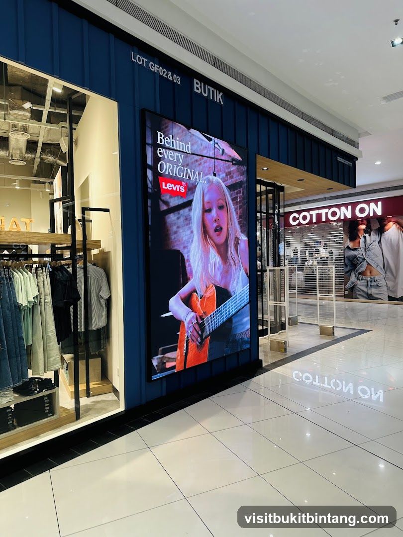 Levi's Advertisement in a Mall