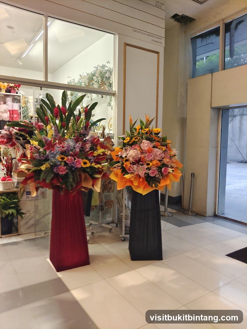 Flower Arrangements Outside Shop