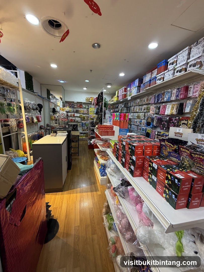 Store Interior with Shelves of Merchandise
