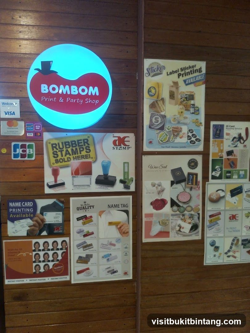 Print and Party Shop Display