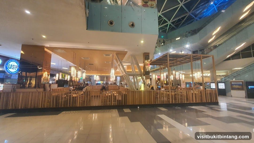 Indoor Food Court with Seating Area
