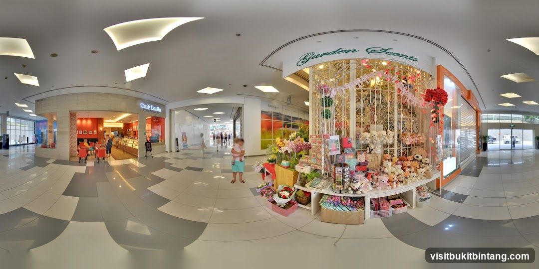 Mall Interior with Shops