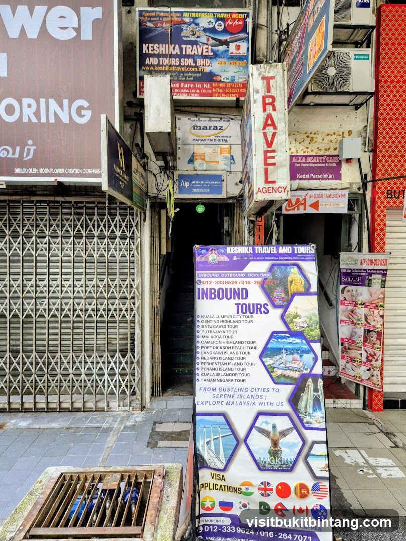Travel Agency Storefront with Promotional Banner