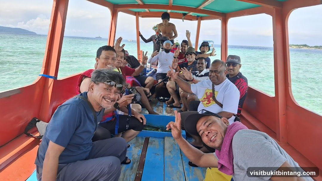 Group on a boat trip