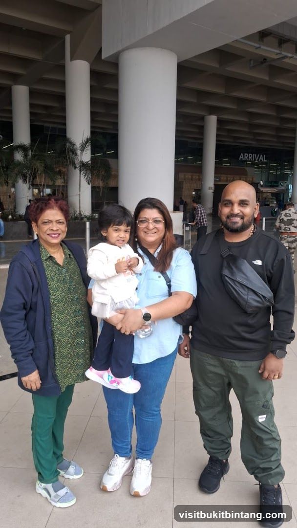 Family at Airport Arrival Area