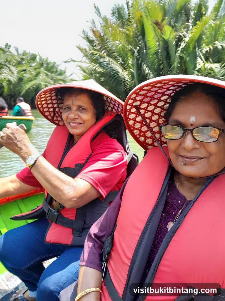 Two women in a boat