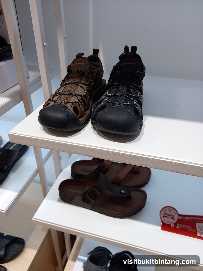 Sandals on Display