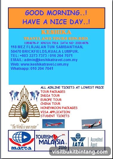 Keshika Travel and Tours Advertisement