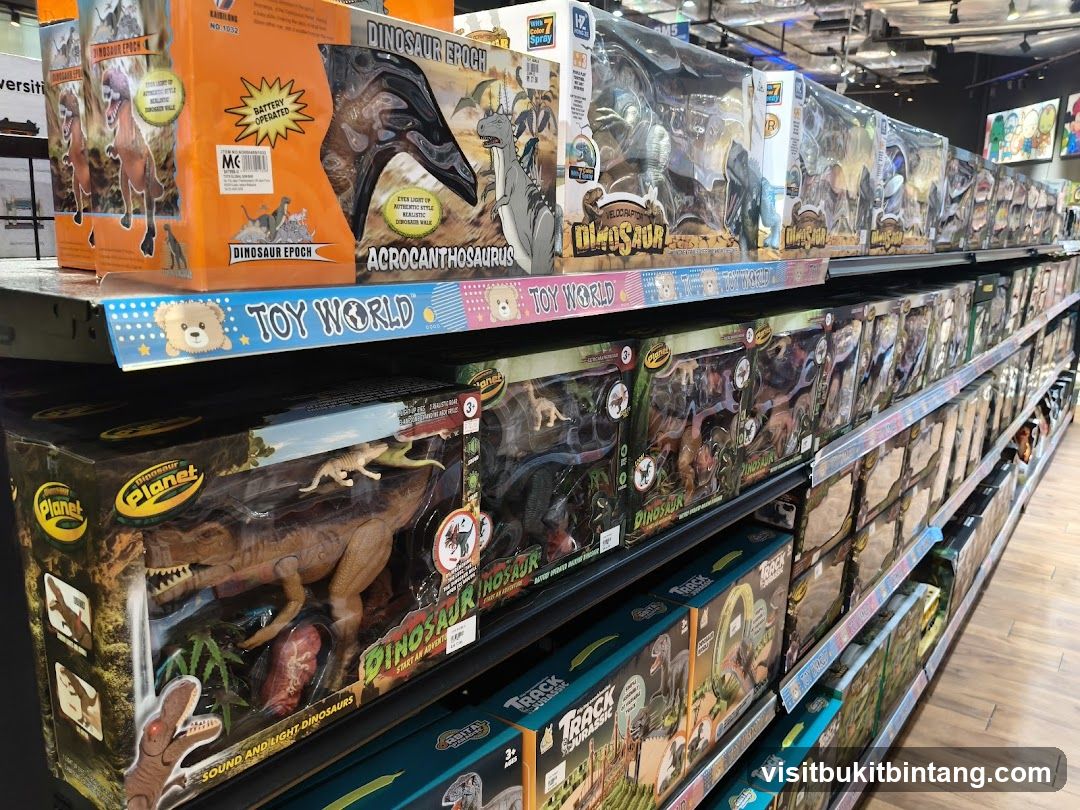 Dinosaur Toys on Shelves