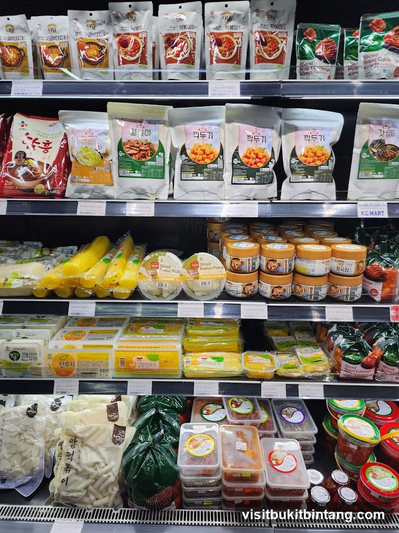 Korean Food Products on Shelves