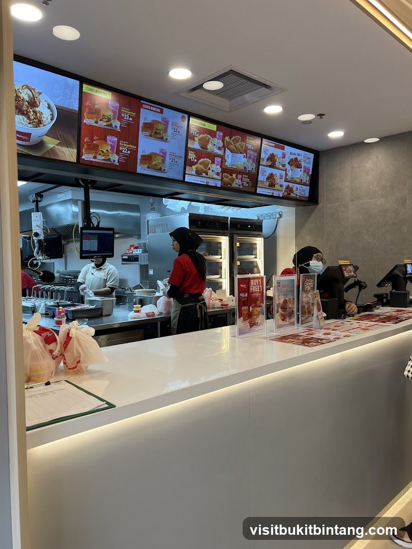 Fast Food Restaurant Counter
