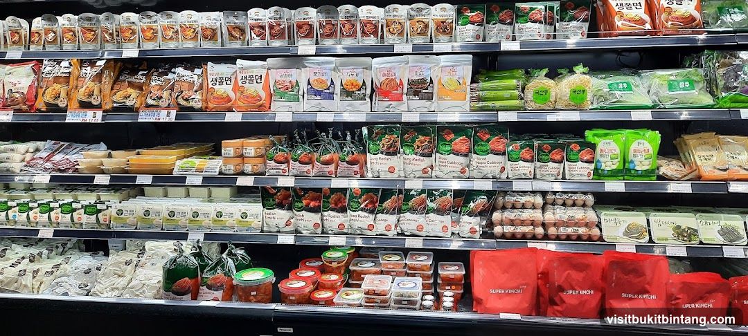 Korean Food Products on Shelves