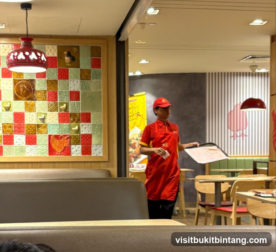 Restaurant Interior with Staff