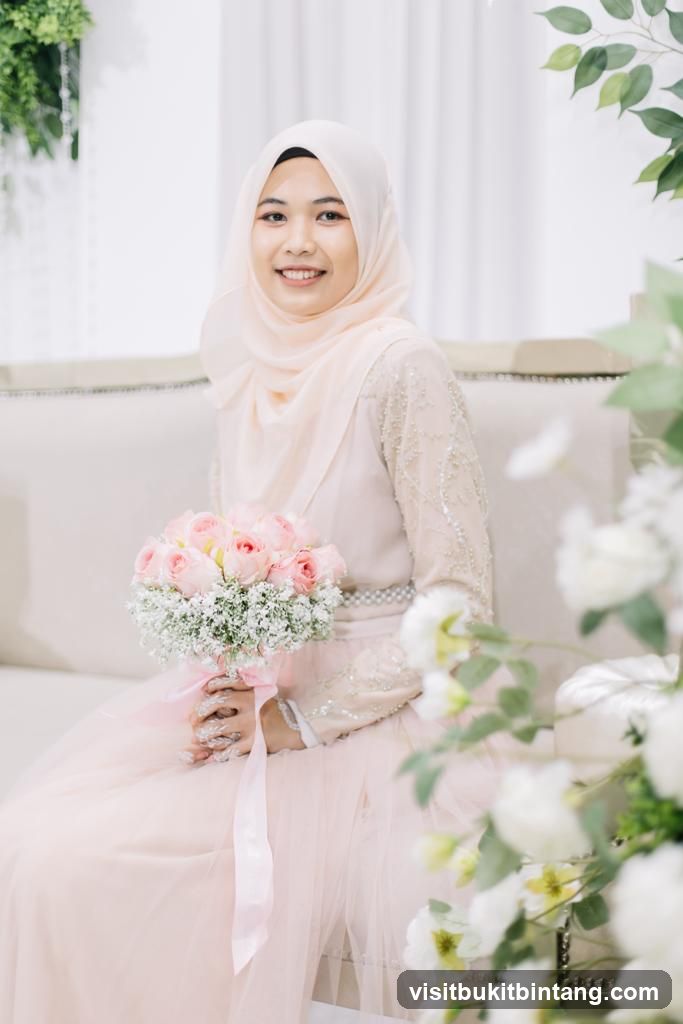 Bride holding a bouquet
