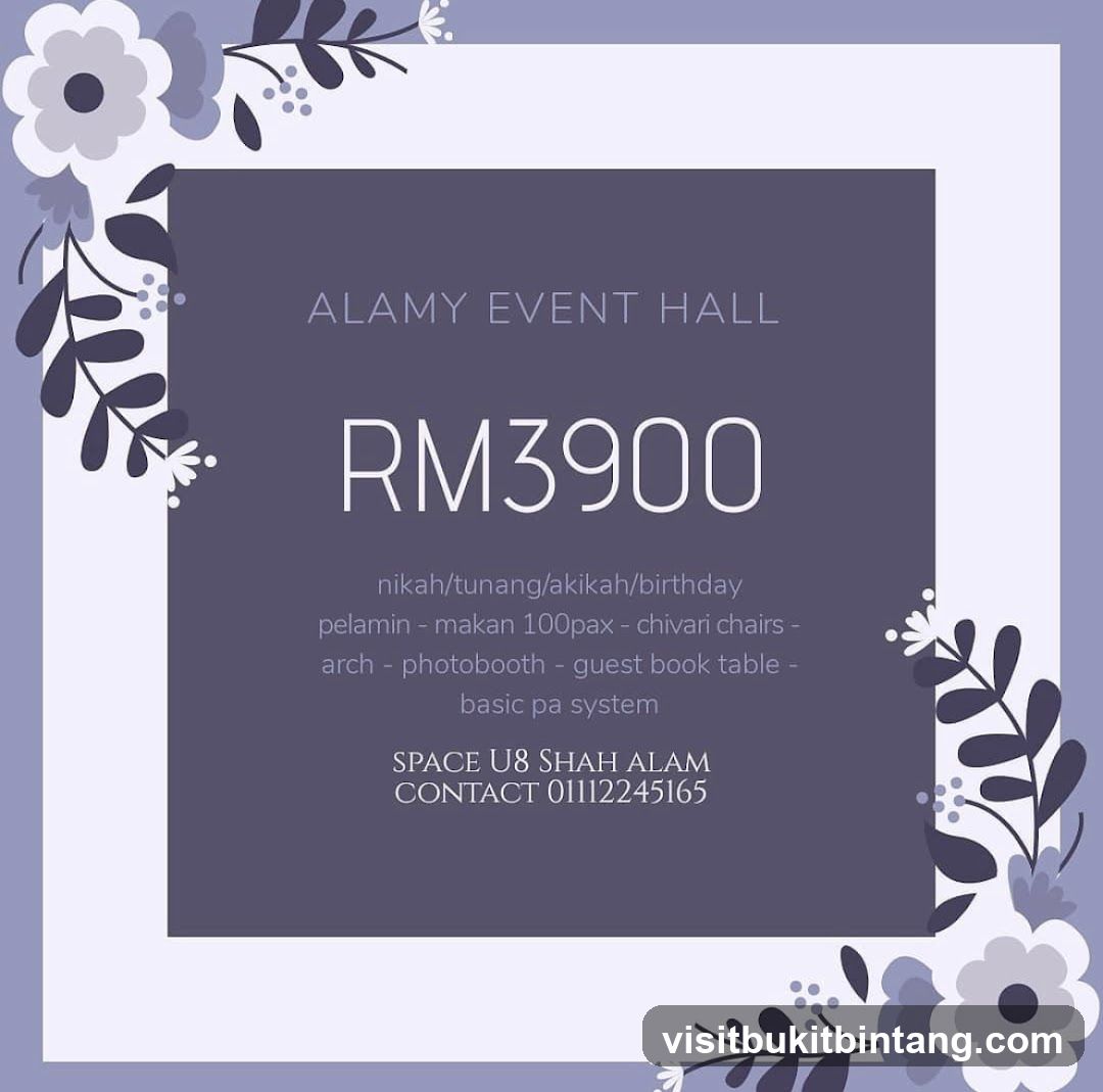 Alamy Event Hall Package