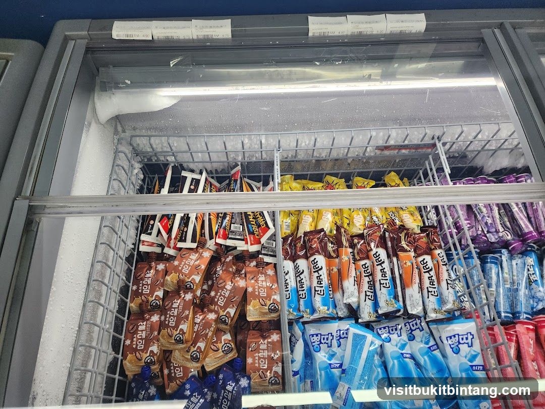 Frozen Treats in a Freezer
