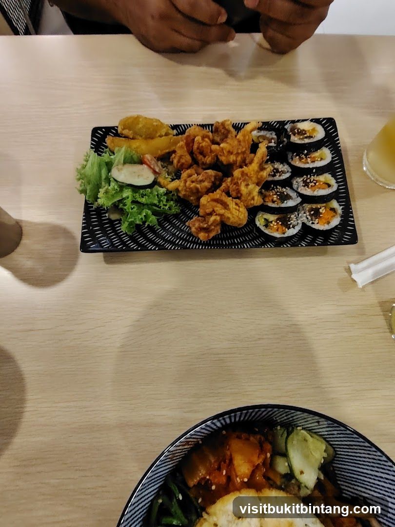 Fried Chicken and Sushi Platter