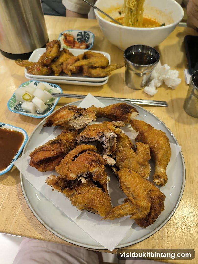Fried Chicken and Noodles
