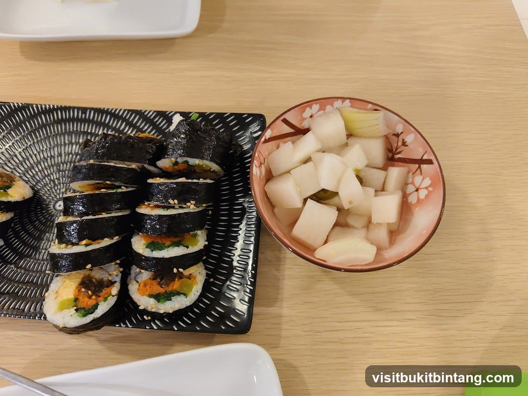Kimbap and Pickled Radish