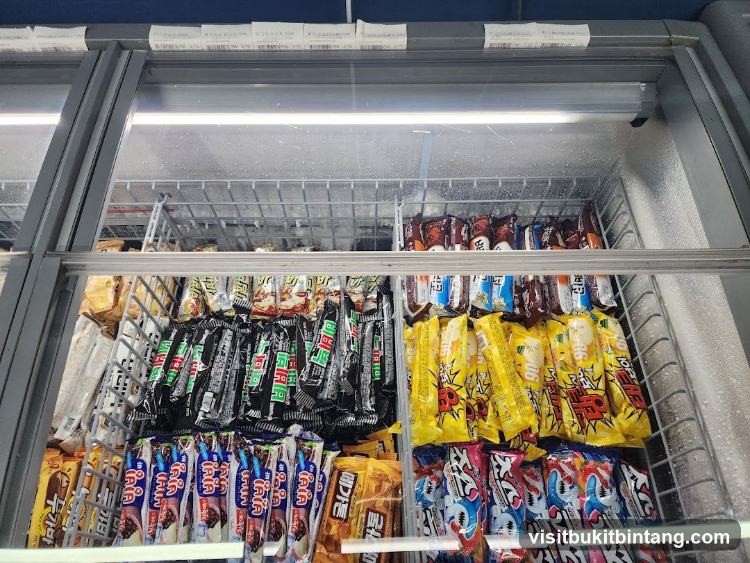 Frozen Treats in a Display Freezer
