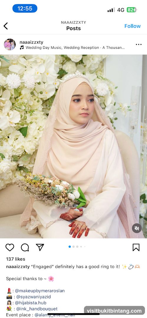 Bride with flowers
