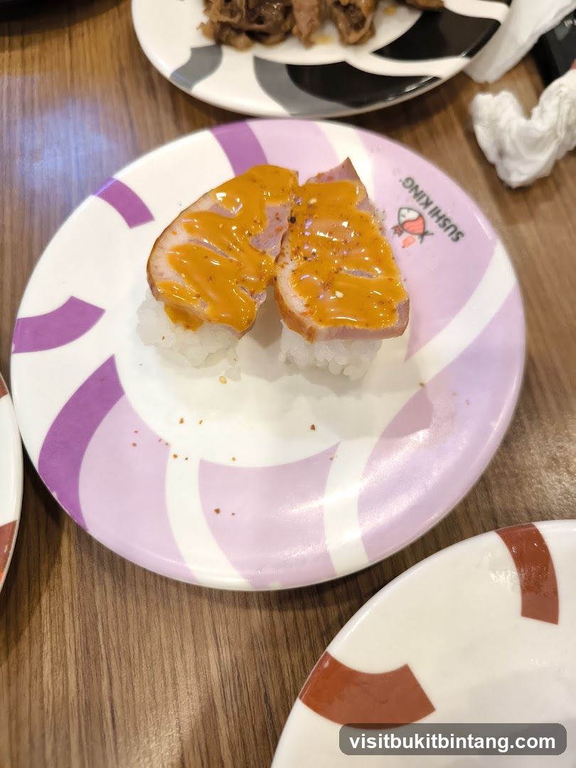 Sushi on a plate
