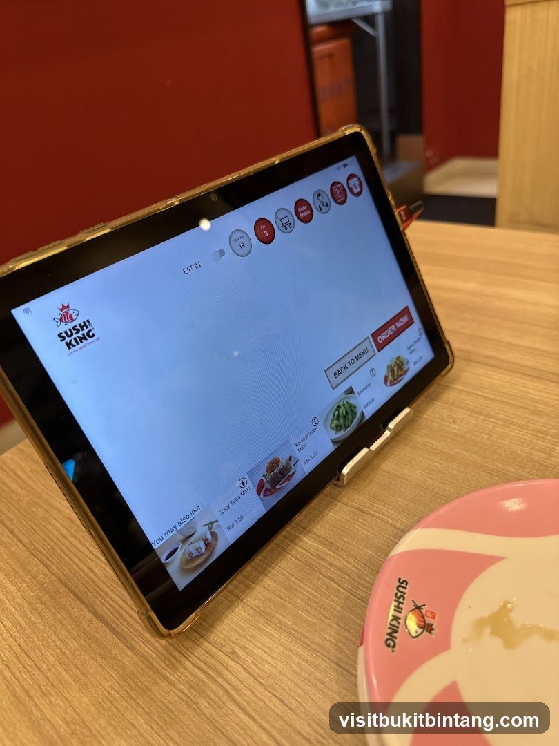 Sushi King Tablet Menu