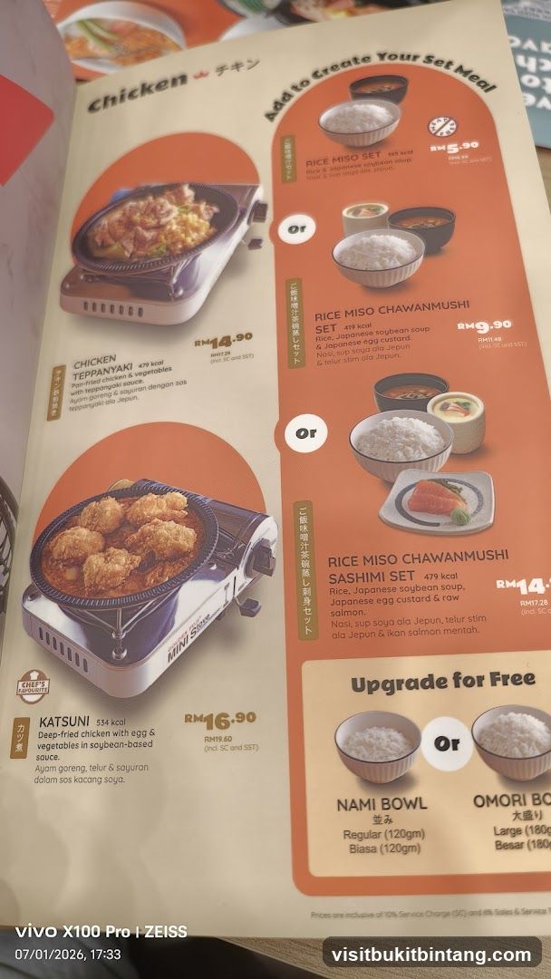 Chicken Menu