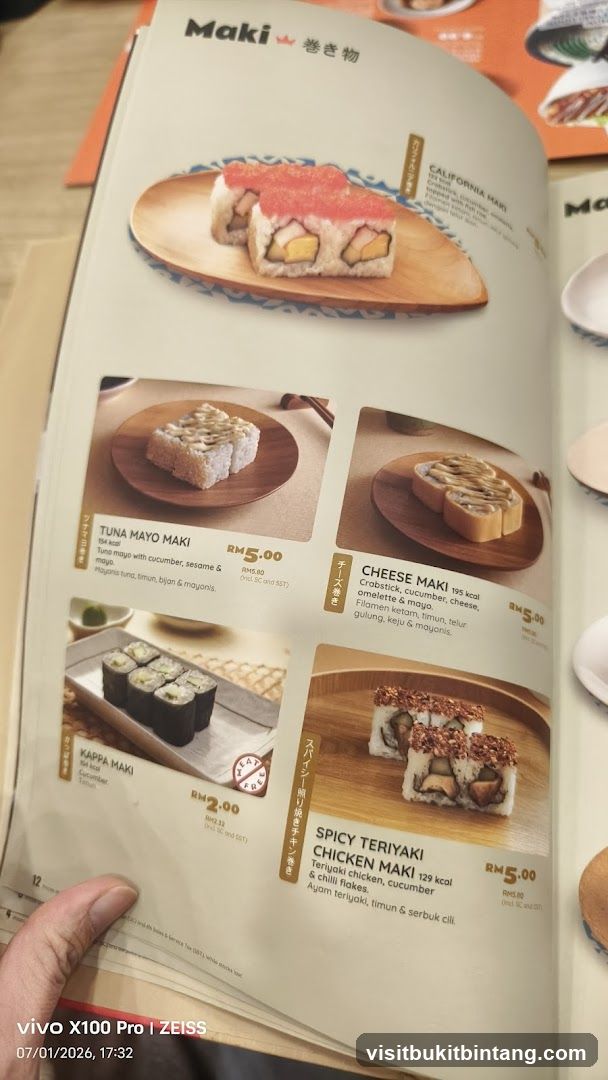 Maki Menu