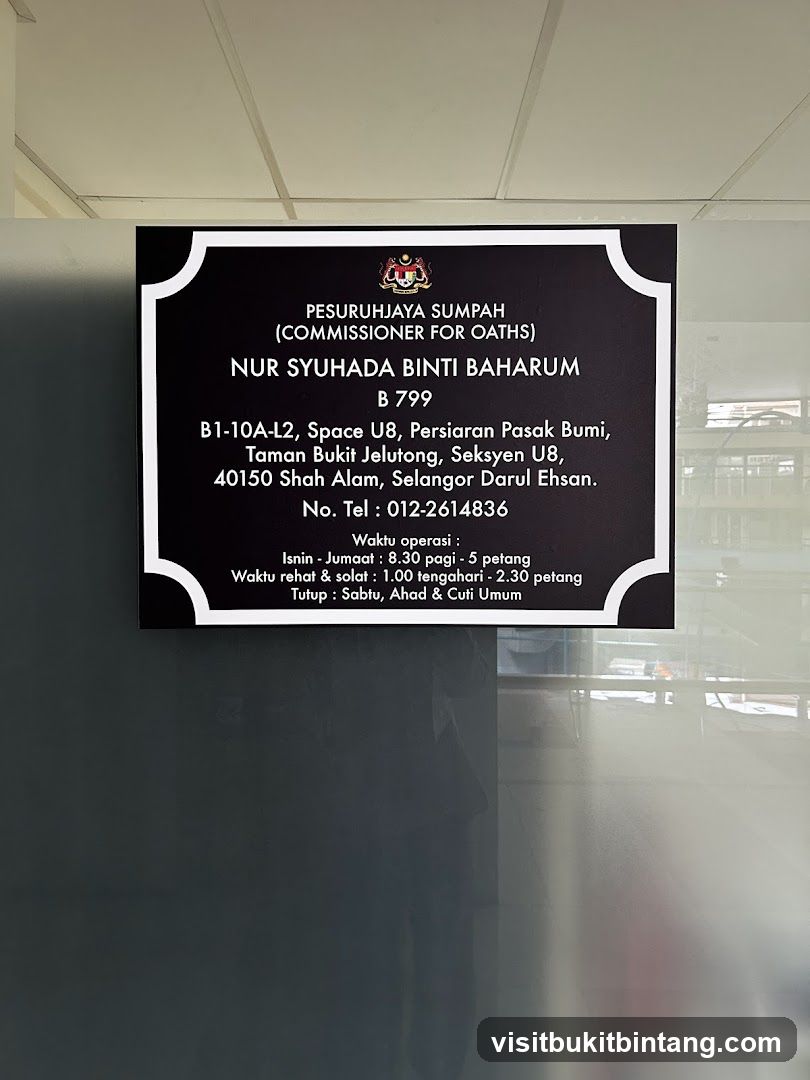 Pesuruhjaya Sumpah Shah Alam - Pn Syuhada