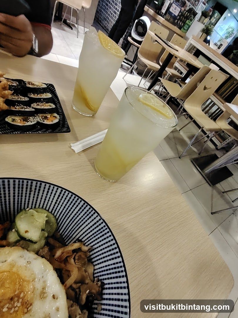 Table with Food and Drinks