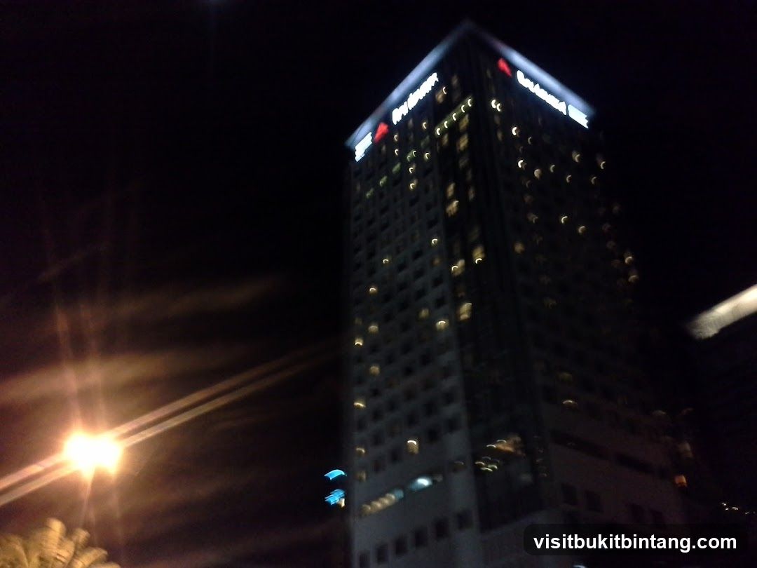 Tall building at night