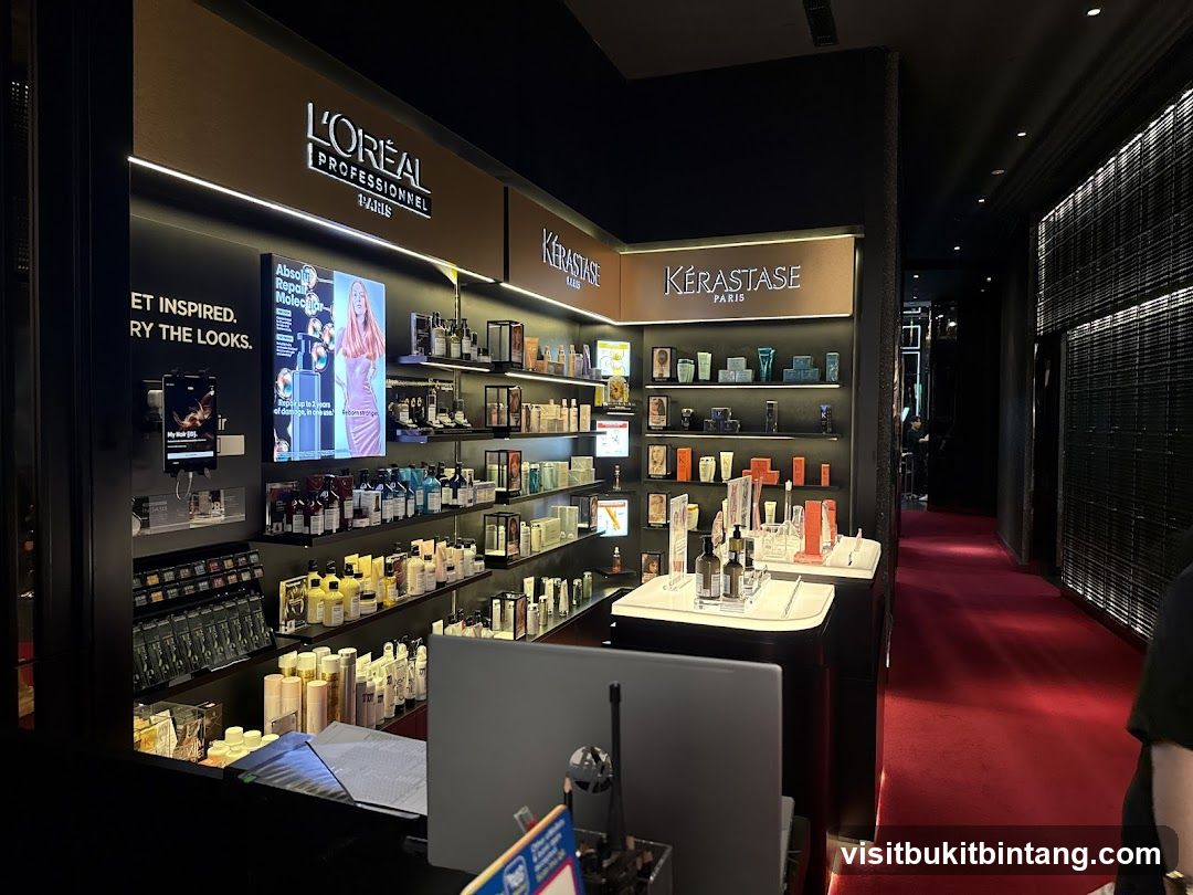 L'Oréal and Kérastase Products Display