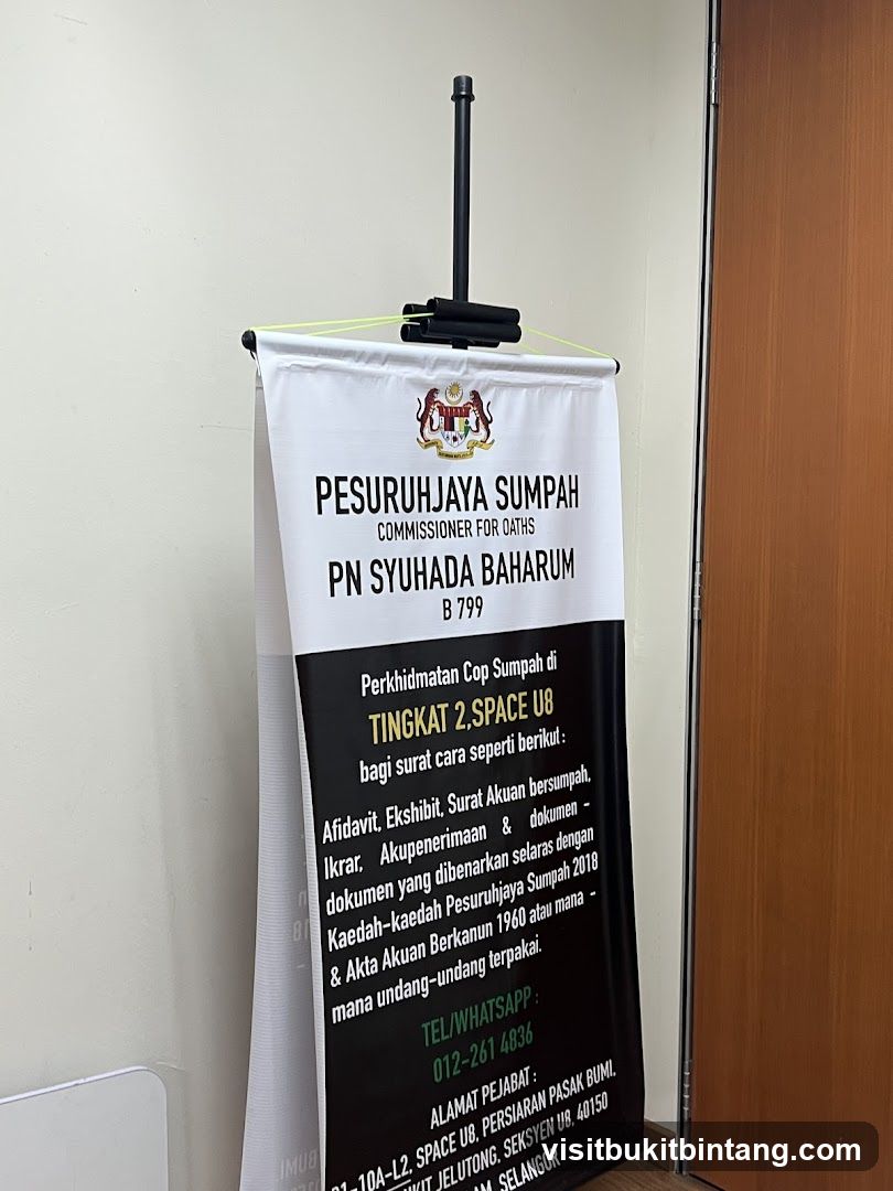 Commissioner for Oaths Banner