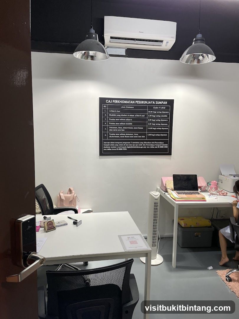 Office with Price List