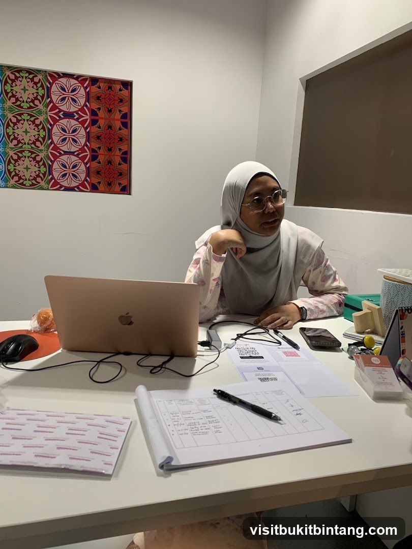 Woman working at a desk