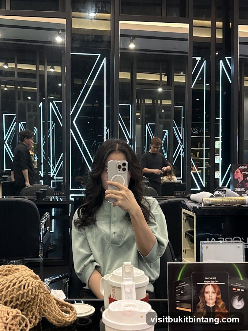 Selfie in a Hair Salon