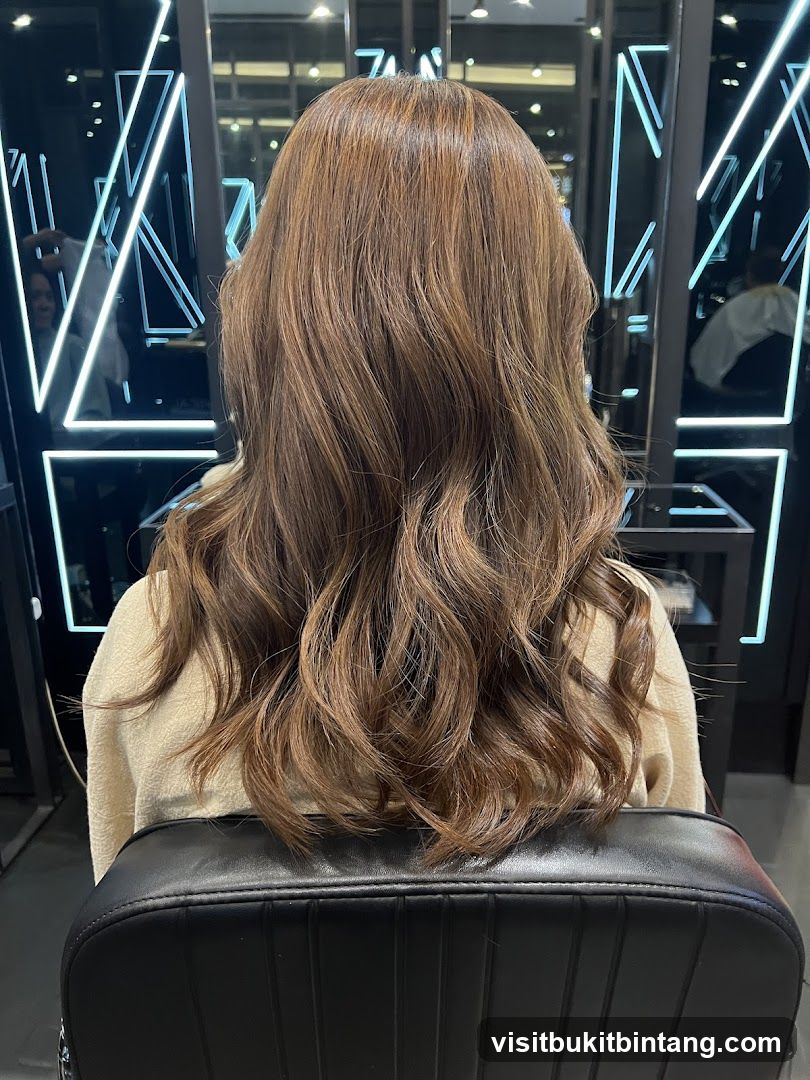 Woman with Brown Wavy Hair