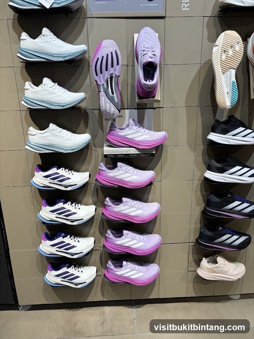 Running Shoes Display
