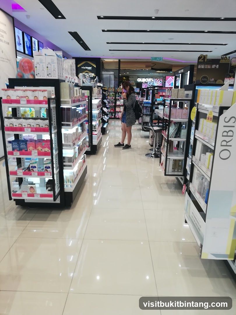 Cosmetics store interior