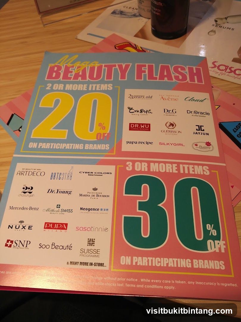 Mega Beauty Flash Sale Flyer