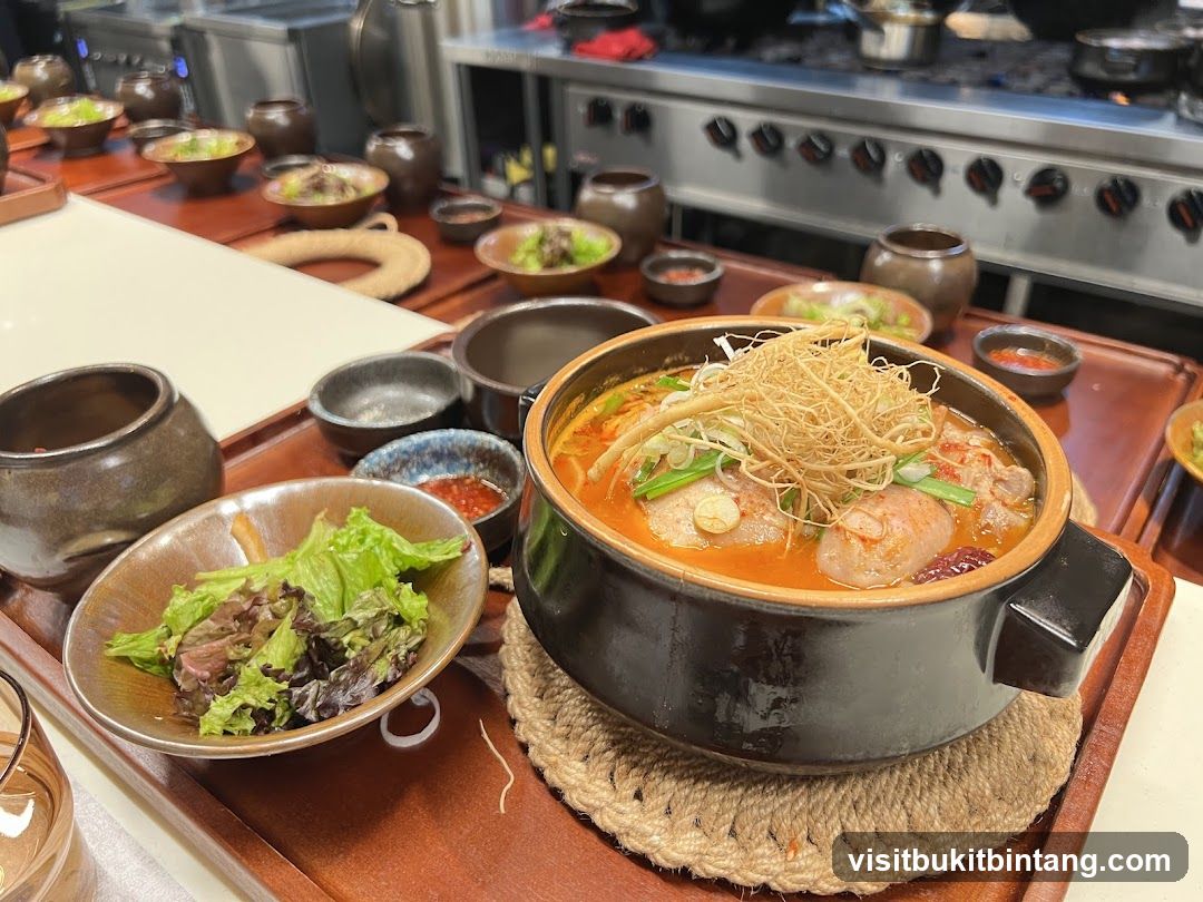 Korean Stew with Side Dishes