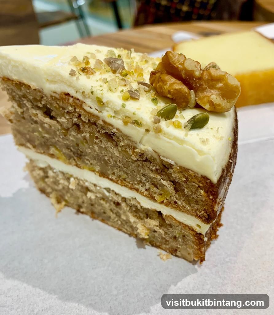 Slice of Cake with Nuts and Seeds