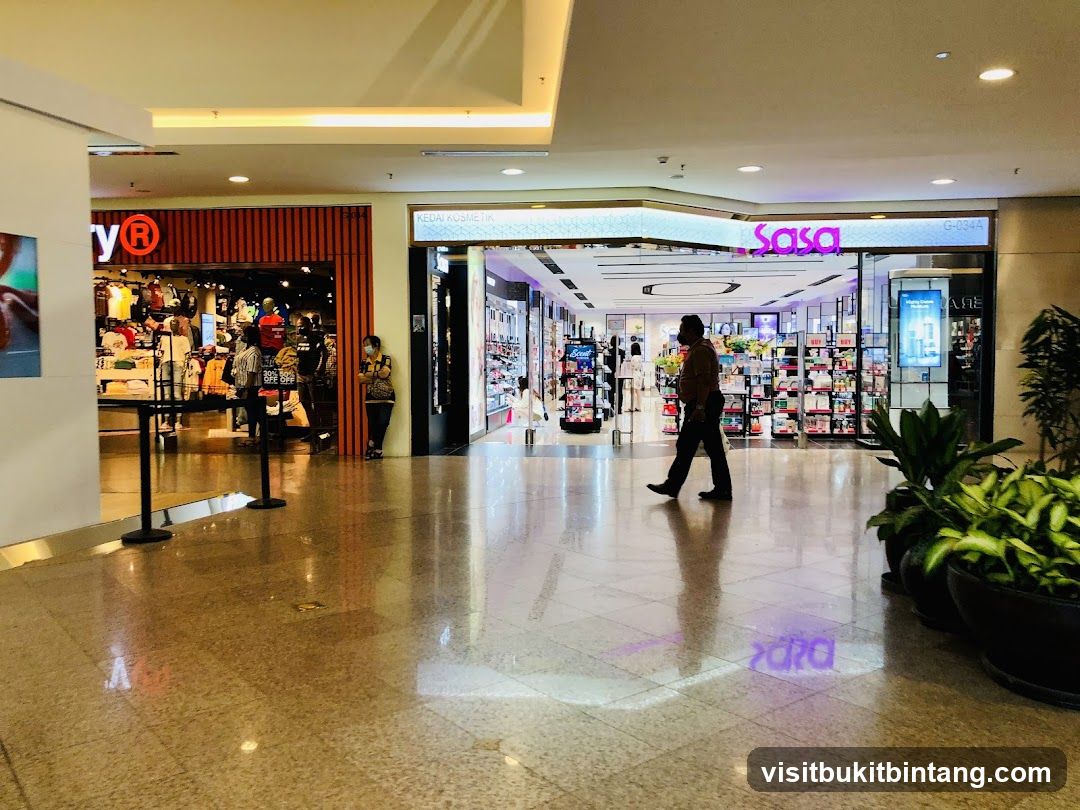 Mall Interior with Shops