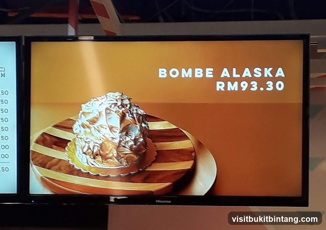 Bombe Alaska Menu