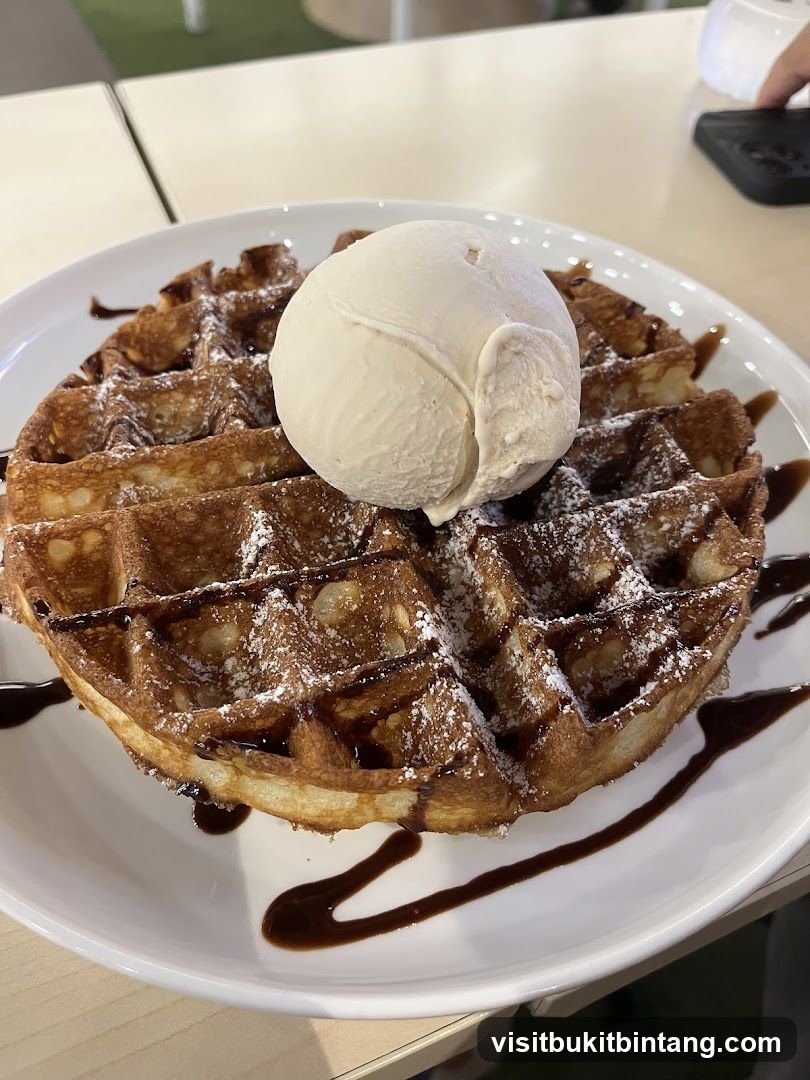 Waffle with Ice Cream