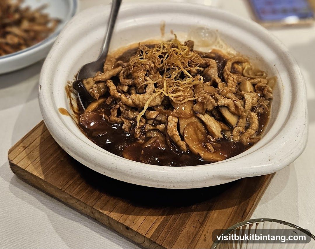 Braised Pork and Mushroom Dish