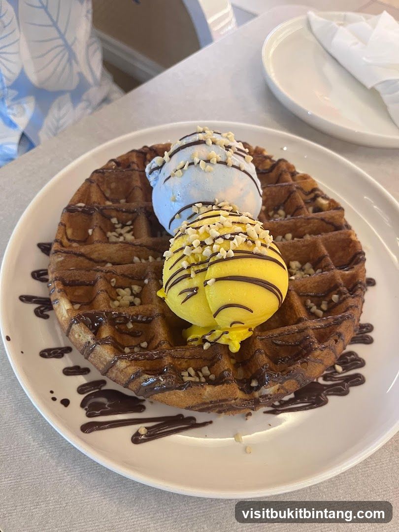 Waffle with Ice Cream